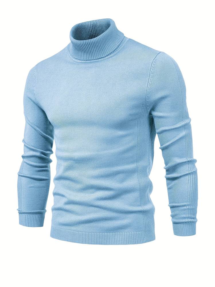 Men's Turtleneck Slim Fit Jumper | Ideal for Autumn/Winter