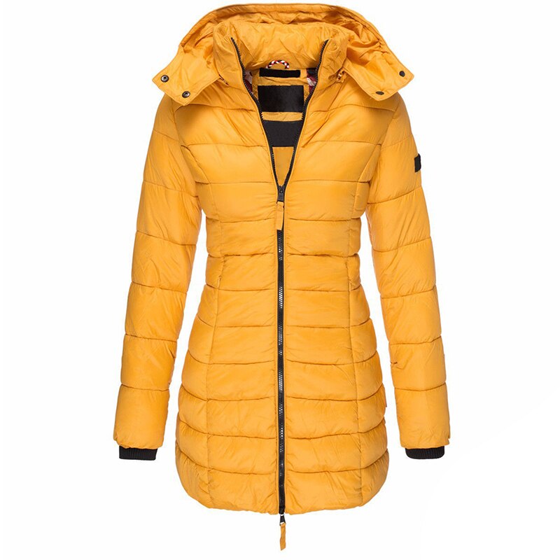 Women's Zip-up Puffer Jacket with Hood  | Ideal for Autumn/Winter