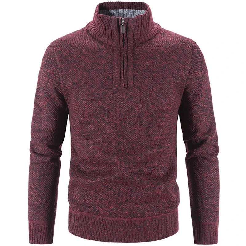 Men's Quarter Zip Stand-Up Collar Jumper | Ideal for Autumn/Winter