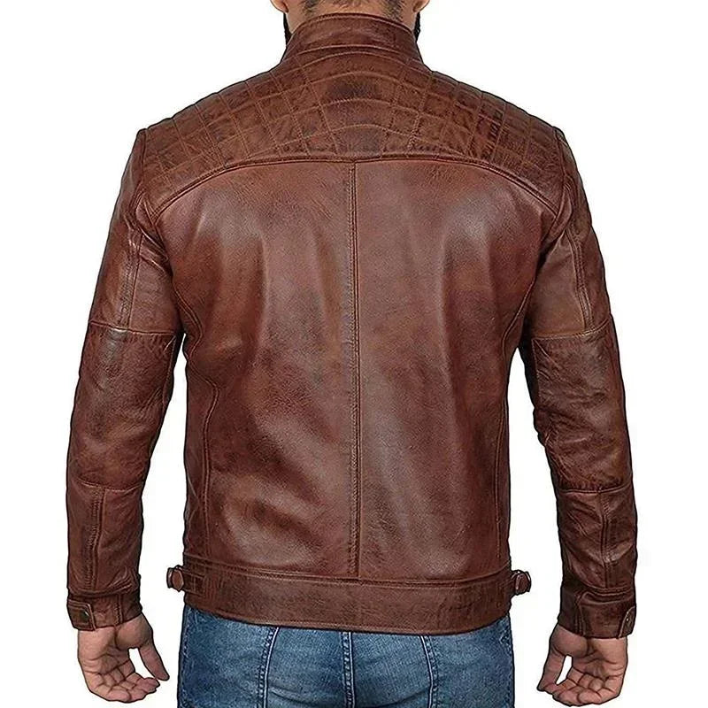 Men's Warm Winter Biker Jacket | Ideal for Outdoor Activities